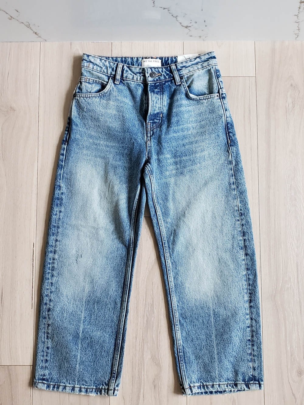 We The Free Light Blue Relaxed Boyfriend Jeans